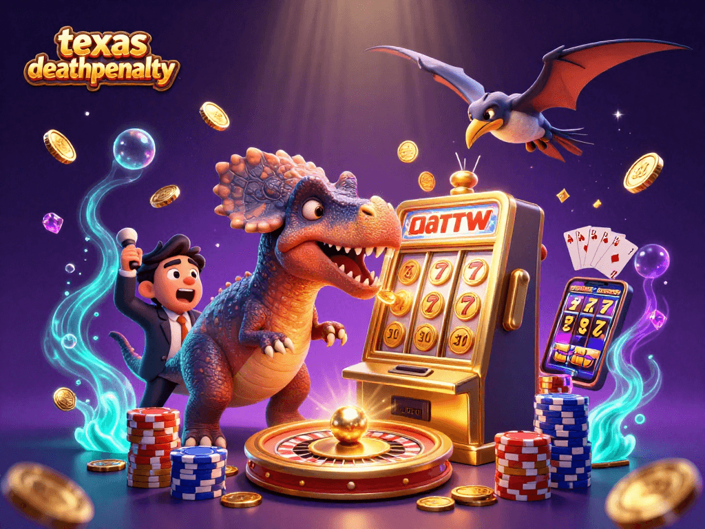 Experience the thrill of the texasdeathpenalty scene with dinosaurs at a vibrant casino!