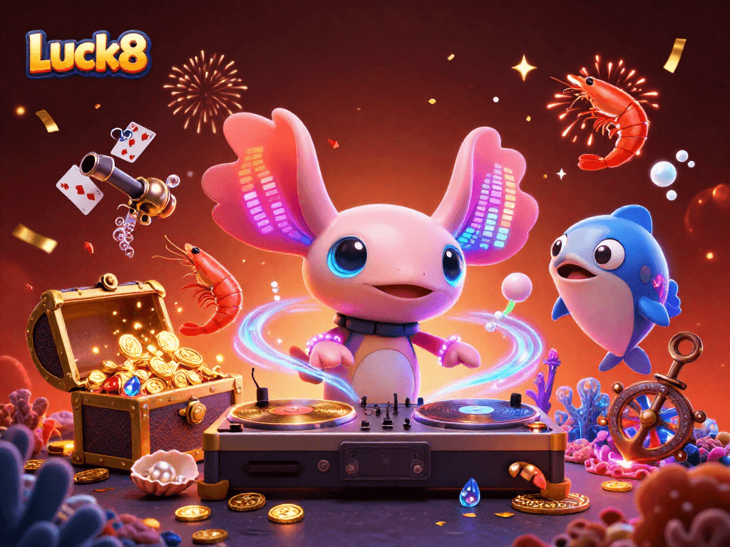 Luck8 offers thrilling underwater casino adventures with colorful characters and vibrant game elements.