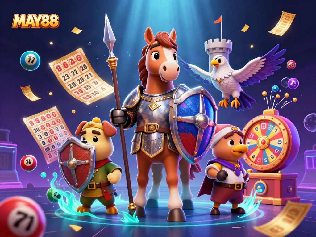 MAY88 brings excitement with colorful lottery elements, showcasing the thrill of gaming.