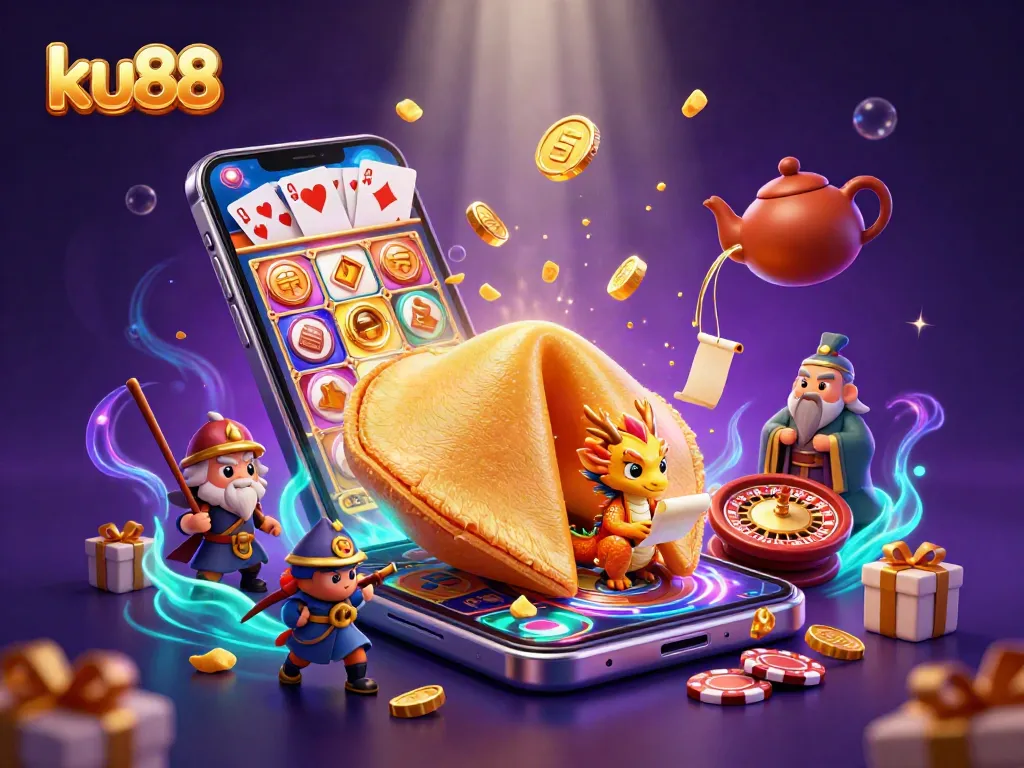 Engage with ku88 in an ultra-detailed casino scene featuring dragons, gold, and dynamic games.