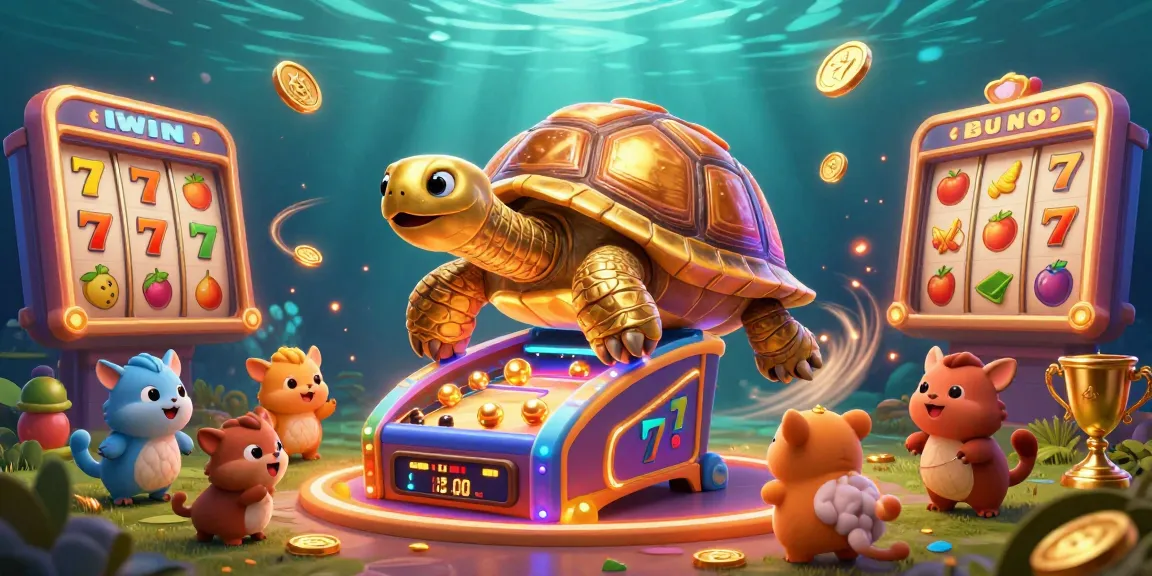 IWIN offers exhilarating gameplay with a colossal golden tortoise pinball machine and slots for endless fun.