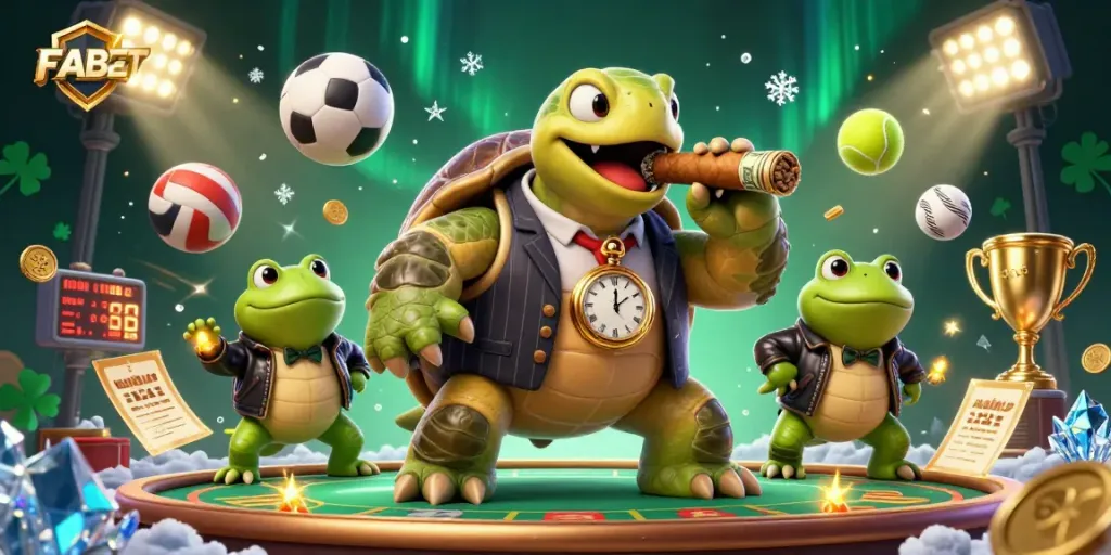 Experience thrilling bets at FABET with lively characters and dynamic gaming elements.