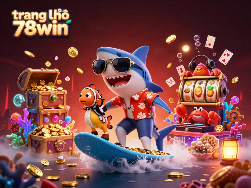 Experience the excitement of the trang chủ 78win casino with vibrant characters and game-themed elements.