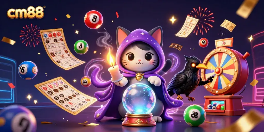 Experience thrilling moments at cm88 with vibrant casino elements and mystical characters.