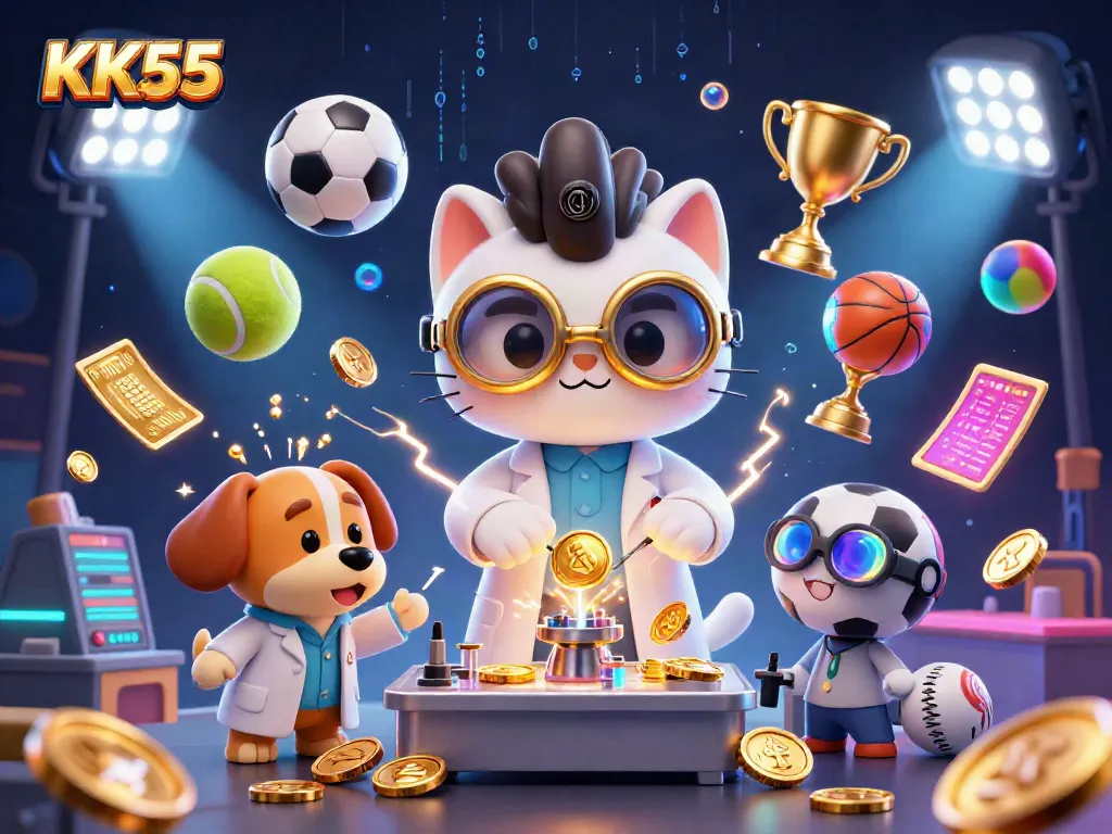 Experience thrilling wins at KK55 with a dynamic gaming scene of excitement and action.