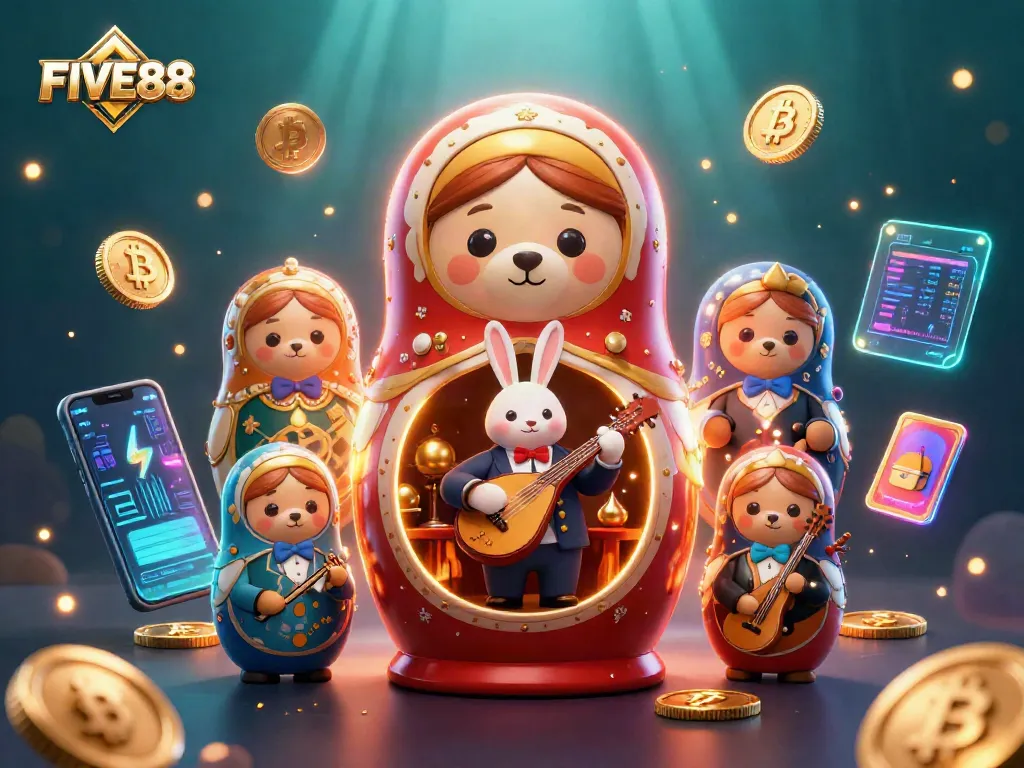 Engage in thrilling casino experiences with FIVE88, featuring exciting games and vibrant characters.