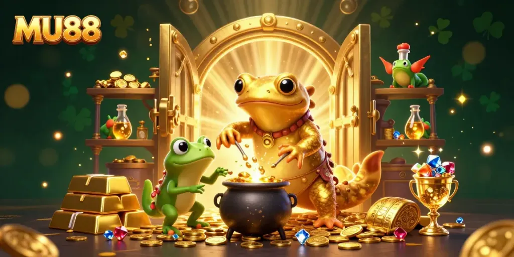 Experience the thrilling excitement of MU88 with the golden alchemist and enchanted treasures.