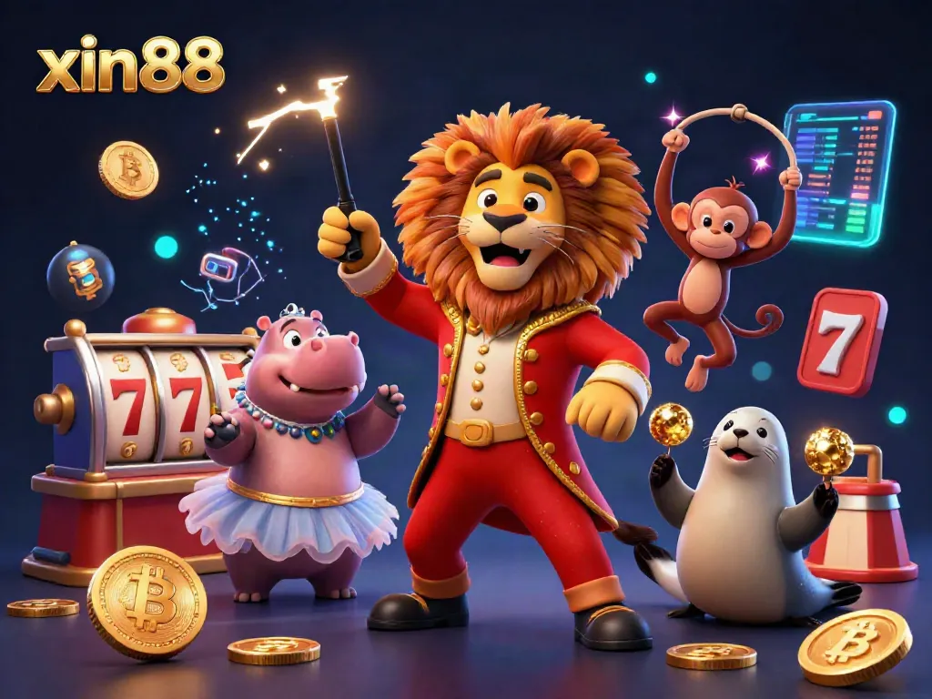Experience exciting gameplay at xin88 with vibrant characters and crypto elements in a 3D digital casino.